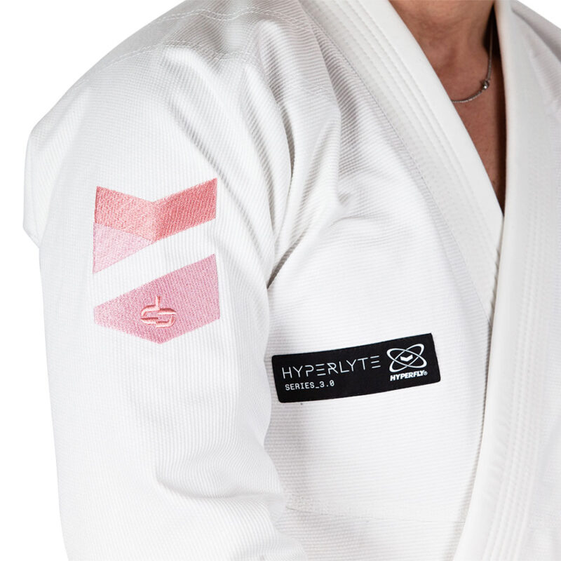 Hyperfly BJJ Gi Hyperlyte 3.0 white/candy pink - Hyperfly Europe