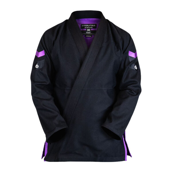 hyperfly bjj gi hyperlyte 3.5 black purple 1