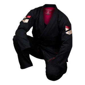 hyperfly bjj gi hyperlyte 3.5 black:merlot 3