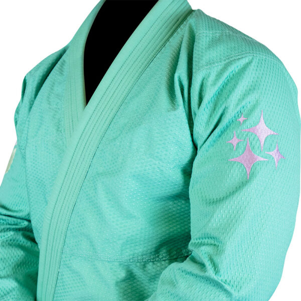 Hyperfly BJJ Gi Starlyte III pastel green/purple 4