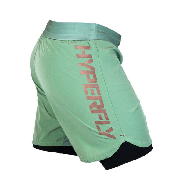 hyperfly shorts icon sagegold 6