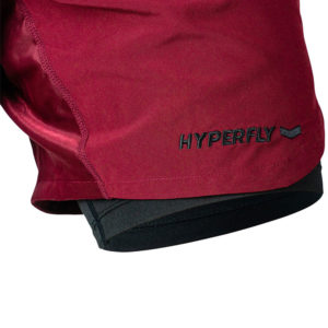 hyperfly training shorts icon burgundy 4