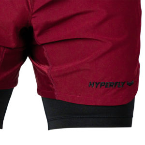 hyperfly training shorts icon burgundy 7