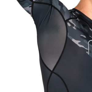 hyperfly x one fc rashguard short sleeve black camo 3